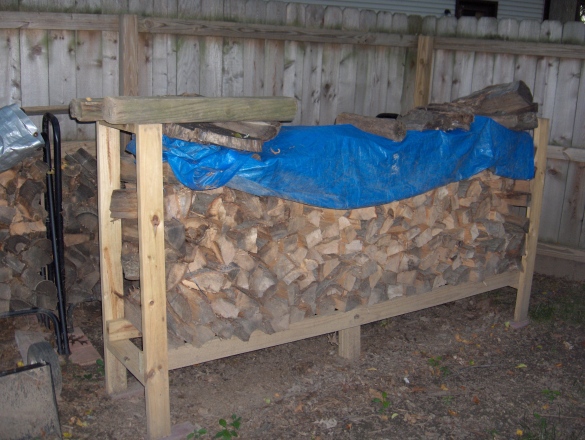 how to build a firewood shed